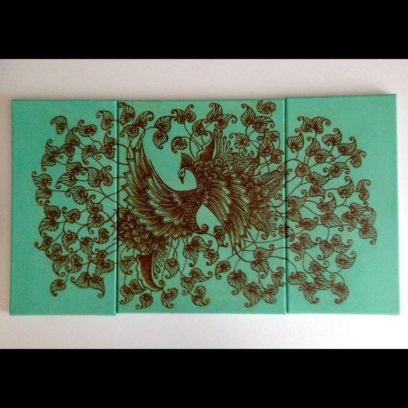 Other - Original Acrylic Painting, Peacock Painting, New